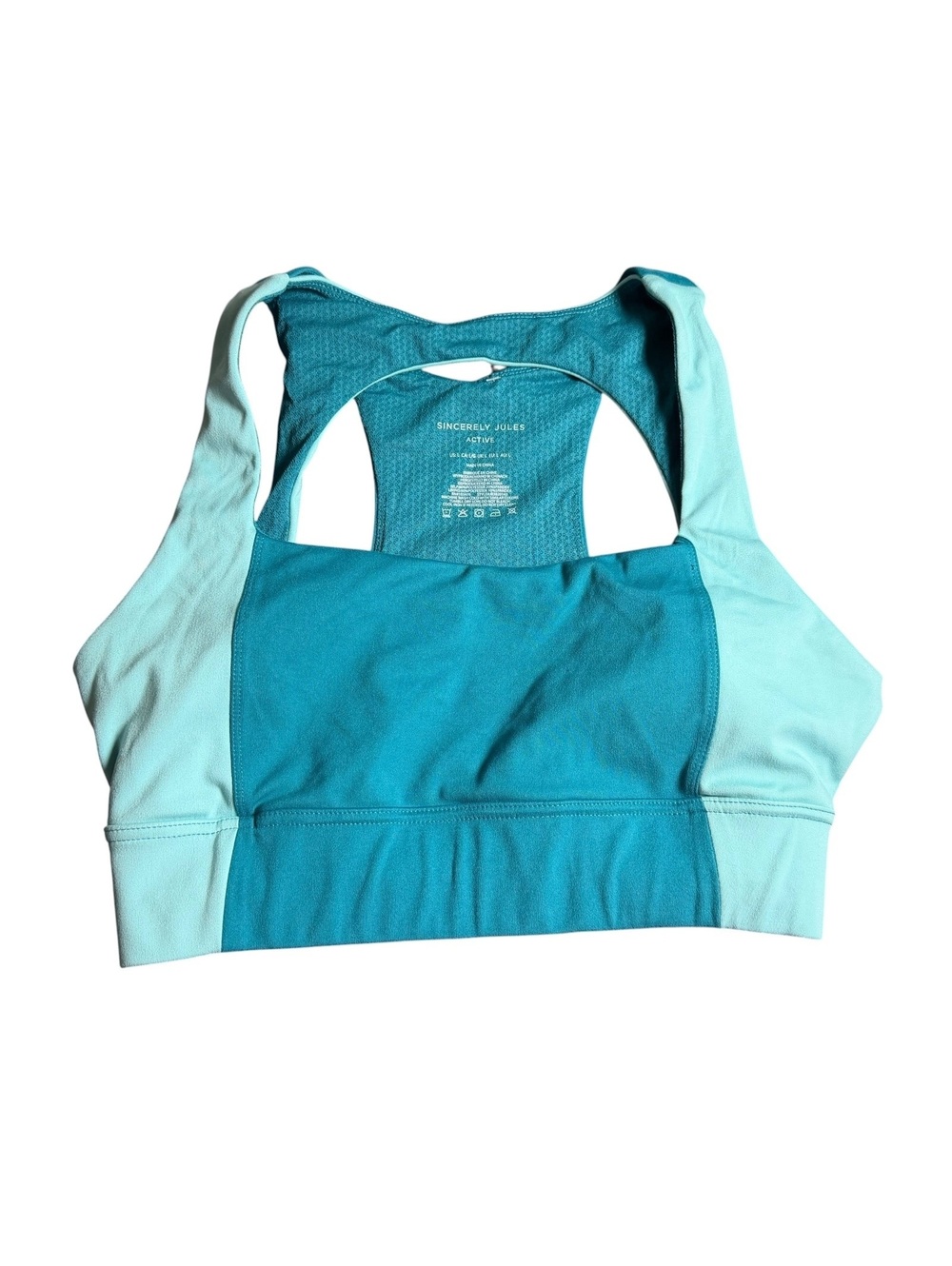 Sincerely Jules pull over athletic work out sports yoga tank bra size Large New